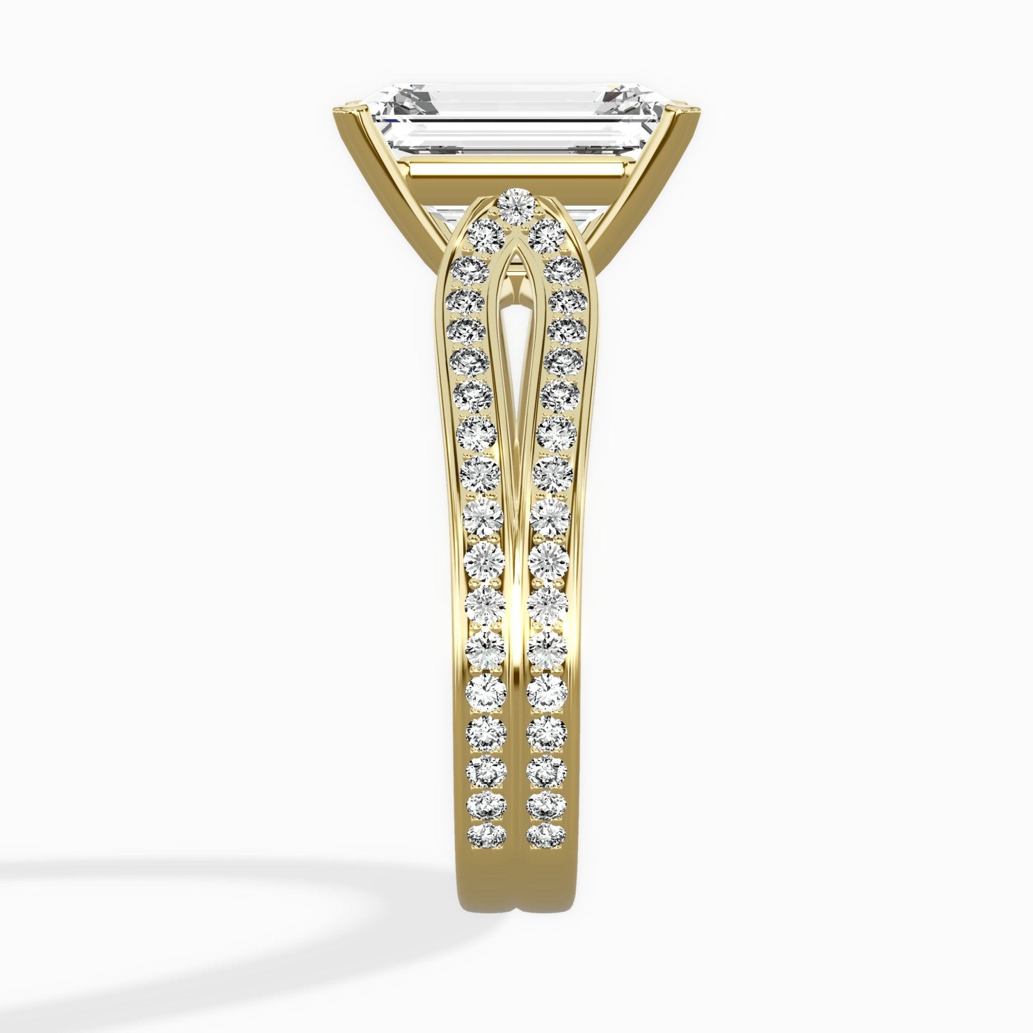 Vintage Split Shank Solitaire Ring Engagement Ring - The Better Diamonds