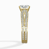 Vintage Split Shank Solitaire Ring Engagement Ring - The Better Diamonds