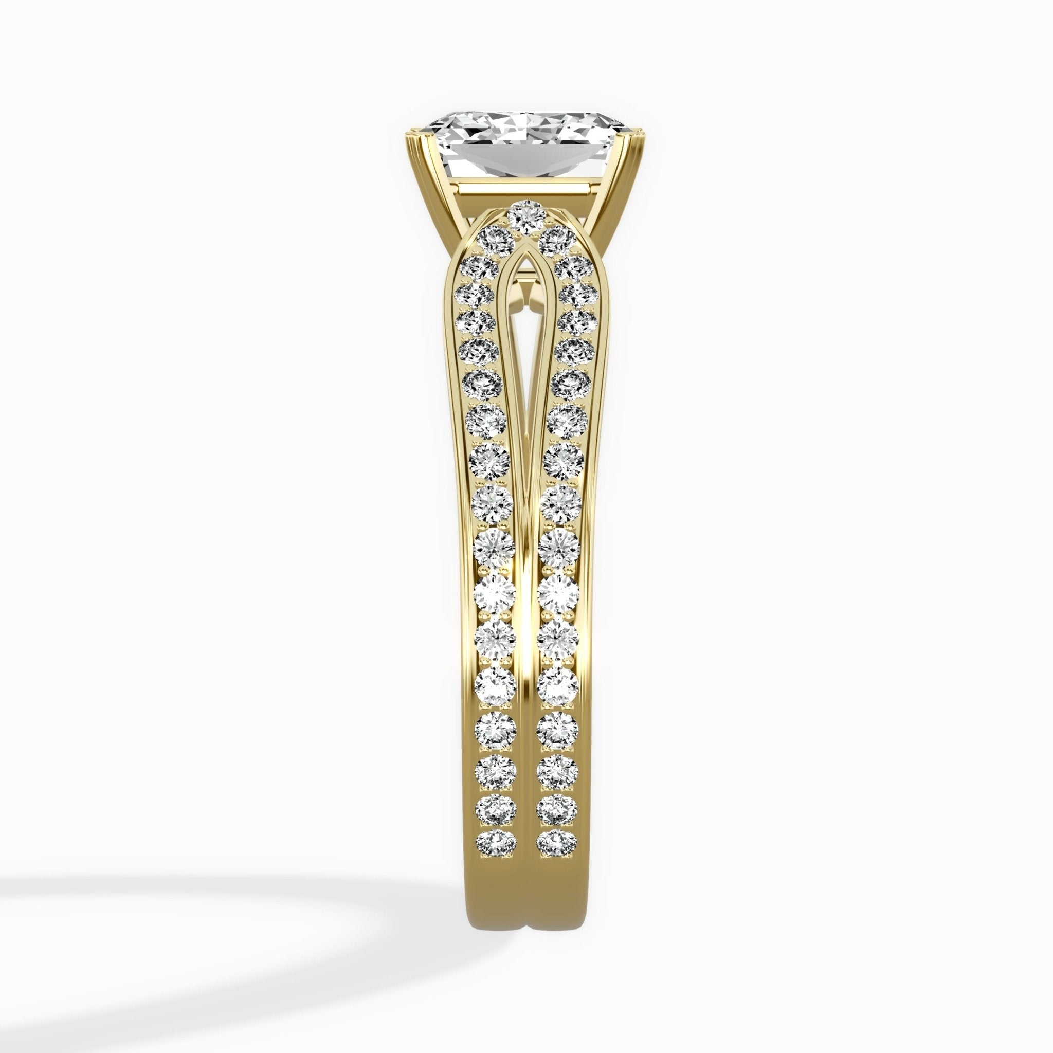 Vintage Split Shank Solitaire Ring Engagement Ring - The Better Diamonds