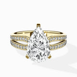 Vintage Split Shank Solitaire Ring Engagement Ring - The Better Diamonds