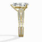 Vintage Split Shank Solitaire Ring Engagement Ring - The Better Diamonds