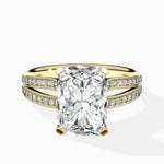 Vintage Split Shank Solitaire Ring Engagement Ring - The Better Diamonds