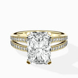 Vintage Split Shank Solitaire Ring Engagement Ring - The Better Diamonds