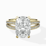 Vintage Split Shank Solitaire Ring Engagement Ring - The Better Diamonds