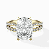 Vintage Split Shank Solitaire Ring Engagement Ring - The Better Diamonds