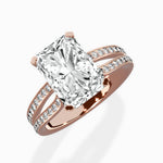 Vintage Split Shank Solitaire Ring Engagement Ring - The Better Diamonds