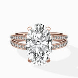 Vintage Split Shank Solitaire Ring Engagement Ring - The Better Diamonds