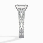 Vintage Split Shank Solitaire Ring Engagement Ring - The Better Diamonds