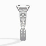 Vintage Split Shank Solitaire Ring Engagement Ring - The Better Diamonds