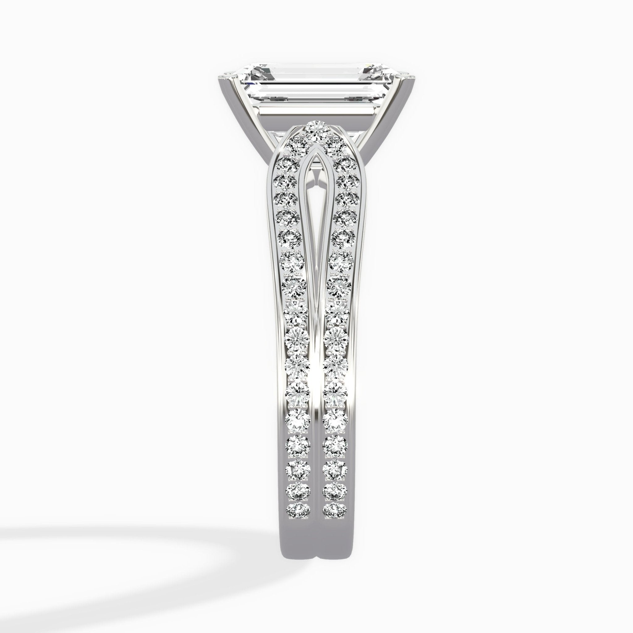 Vintage Split Shank Solitaire Ring Engagement Ring - The Better Diamonds