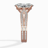 Vintage Split Shank Solitaire Ring Engagement Ring - The Better Diamonds
