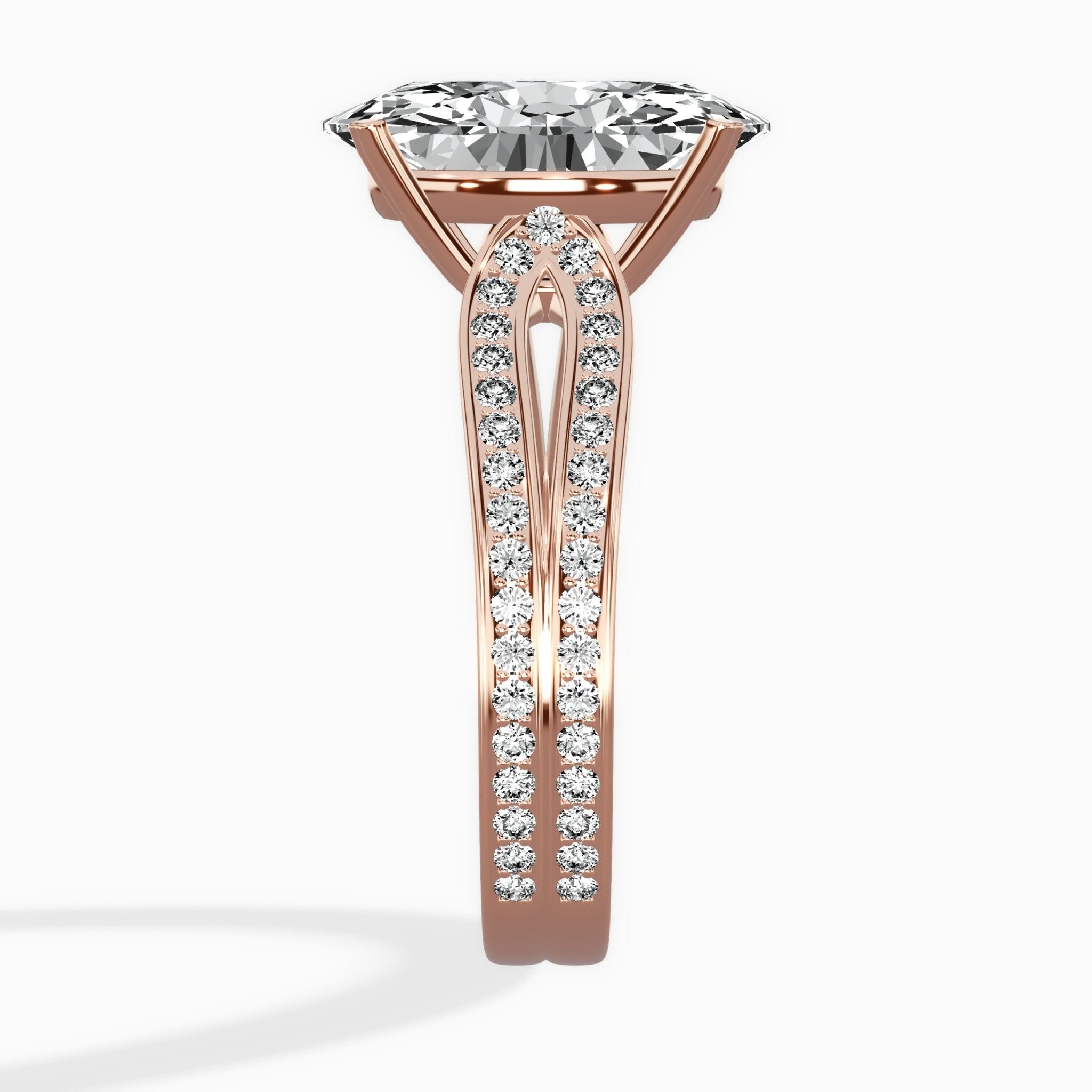 Vintage Split Shank Solitaire Ring Engagement Ring - The Better Diamonds