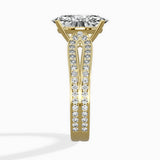 Vintage Split Shank Solitaire Ring Engagement Ring - The Better Diamonds