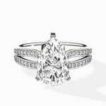 Vintage Split Shank Solitaire Ring Engagement Ring - The Better Diamonds