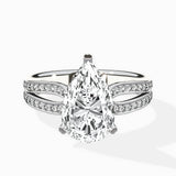 Vintage Split Shank Solitaire Ring Engagement Ring - The Better Diamonds