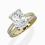 Vintage Split Shank Solitaire Ring Engagement Ring - The Better Diamonds