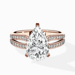 Vintage Split Shank Solitaire Ring Engagement Ring - The Better Diamonds