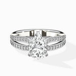 Vintage Split Shank Solitaire Ring Engagement Ring - The Better Diamonds
