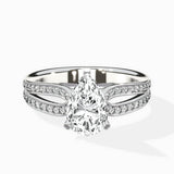 Vintage Split Shank Solitaire Ring Engagement Ring - The Better Diamonds