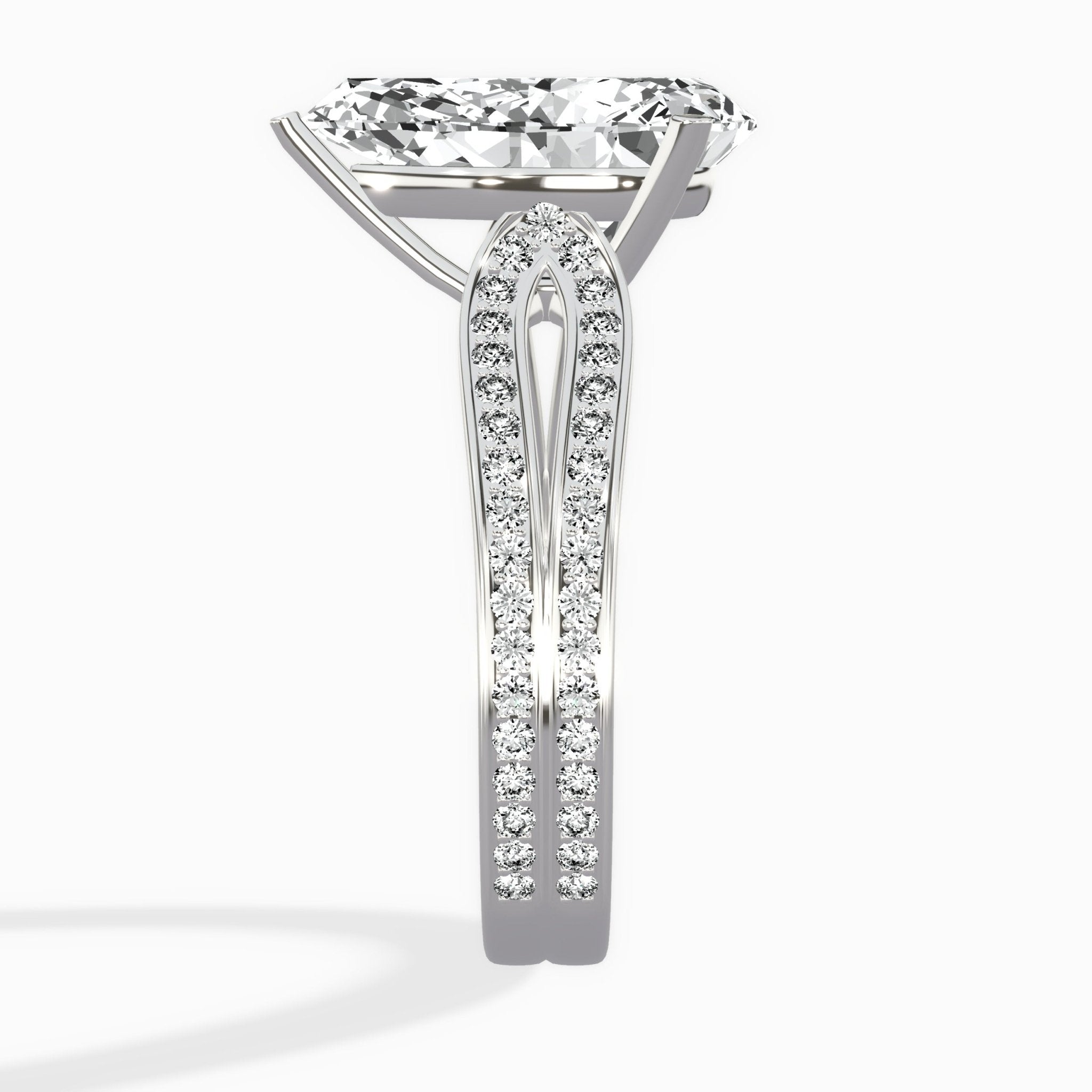 Vintage Split Shank Solitaire Ring Engagement Ring - The Better Diamonds