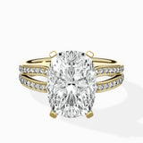 Vintage Split Shank Solitaire Ring Engagement Ring - The Better Diamonds