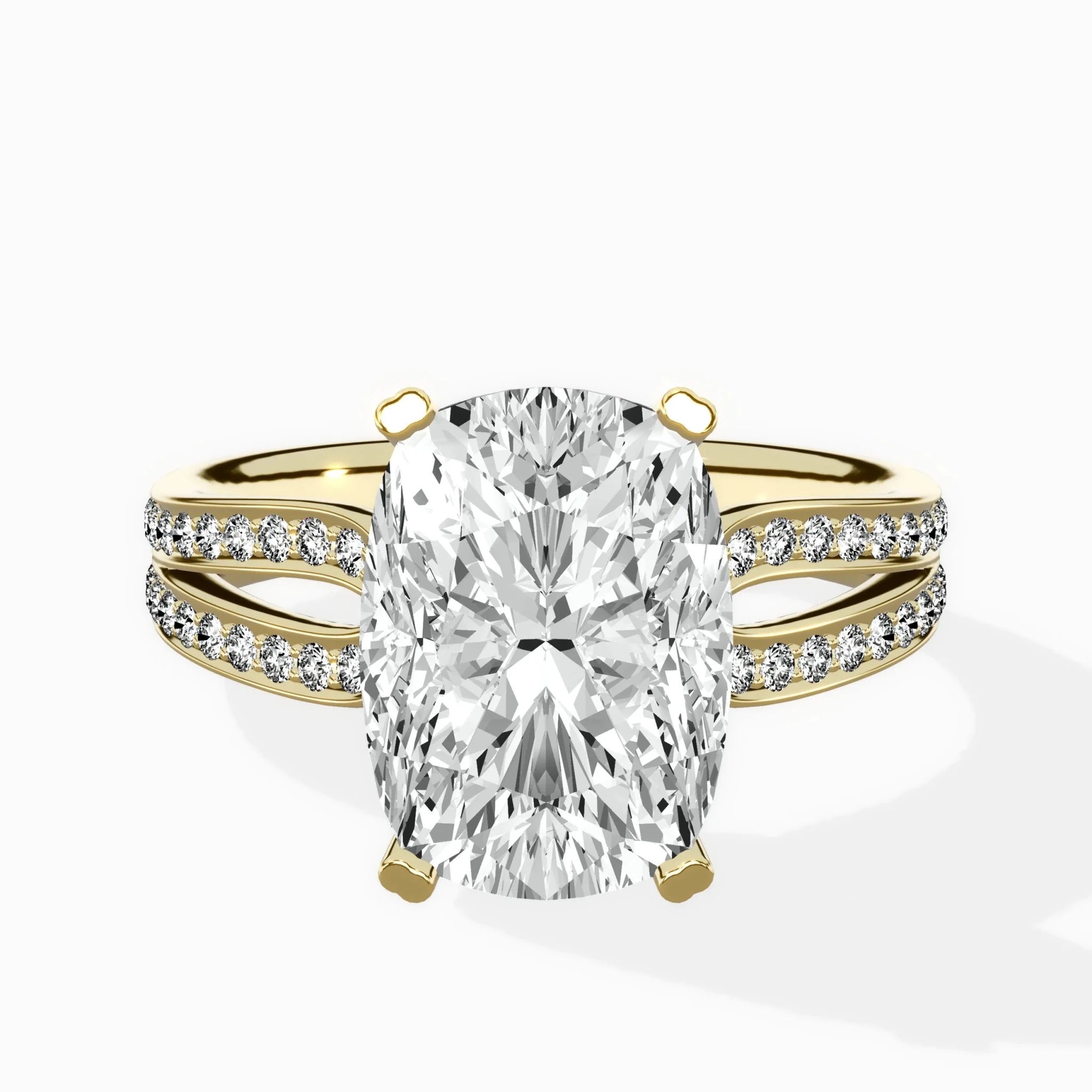 Vintage Split Shank Solitaire Ring Engagement Ring - The Better Diamonds