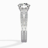 Vintage Split Shank Solitaire Ring Engagement Ring - The Better Diamonds