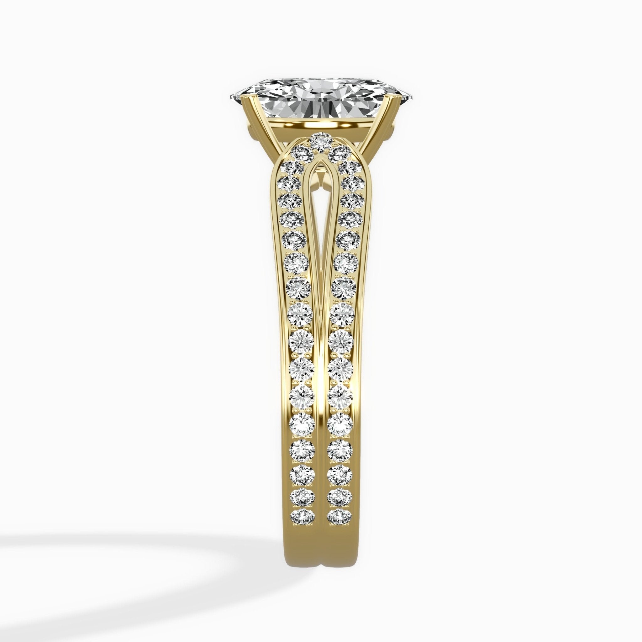 Vintage Split Shank Solitaire Ring Engagement Ring - The Better Diamonds