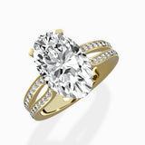 Vintage Split Shank Solitaire Ring Engagement Ring - The Better Diamonds