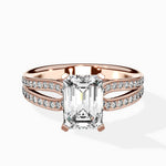 Vintage Split Shank Solitaire Ring Engagement Ring - The Better Diamonds
