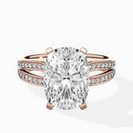 Vintage Split Shank Solitaire Ring Engagement Ring - The Better Diamonds