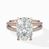 Vintage Split Shank Solitaire Ring Engagement Ring - The Better Diamonds