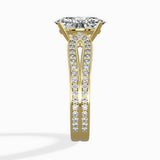 Vintage Split Shank Solitaire Ring Engagement Ring - The Better Diamonds