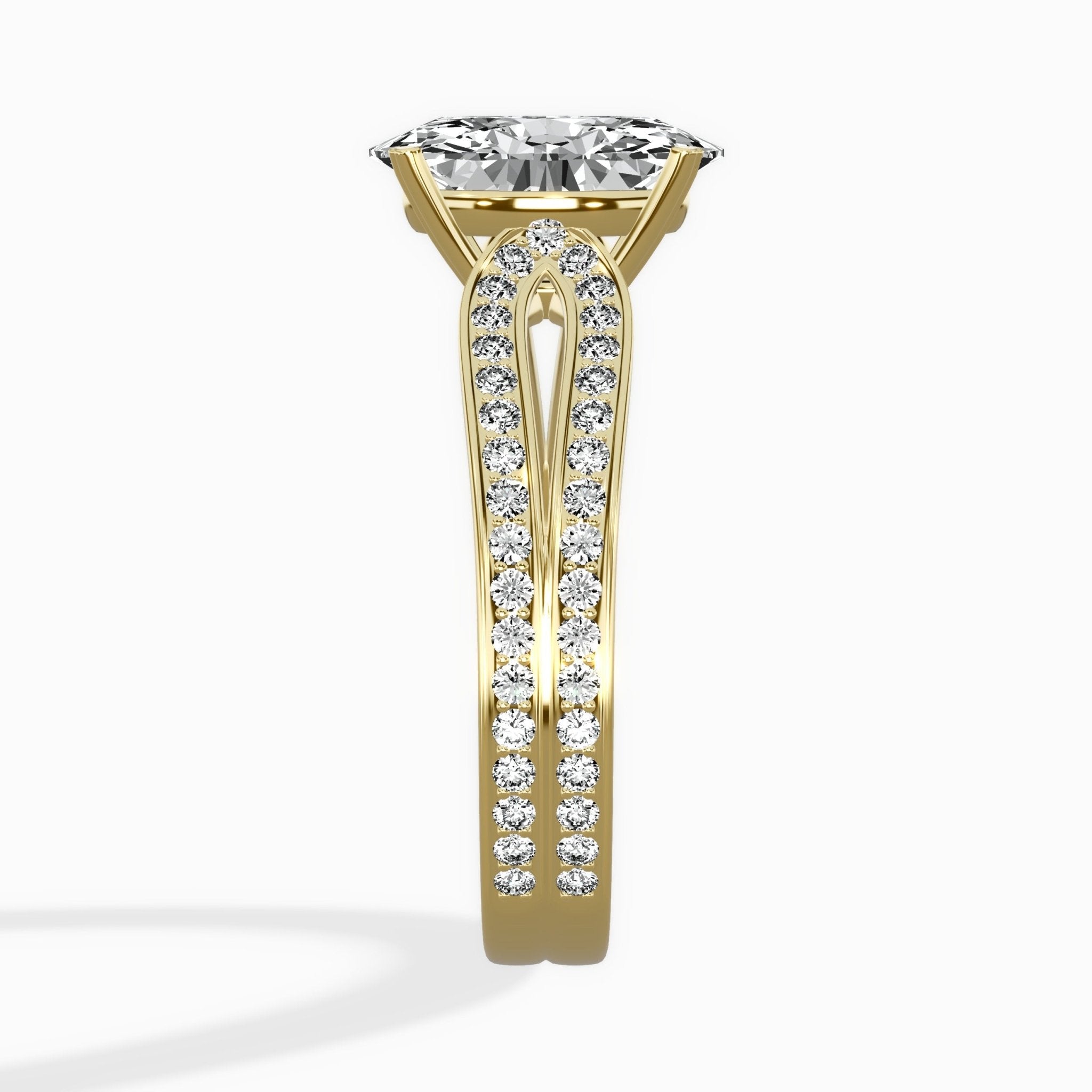 Vintage Split Shank Solitaire Ring Engagement Ring - The Better Diamonds