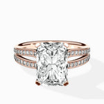 Vintage Split Shank Solitaire Ring Engagement Ring - The Better Diamonds