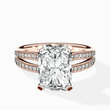 Vintage Split Shank Solitaire Ring Engagement Ring - The Better Diamonds