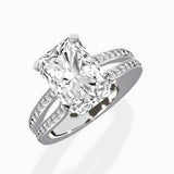 Vintage Split Shank Solitaire Ring Engagement Ring - The Better Diamonds