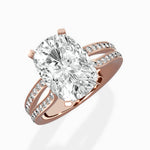 Vintage Split Shank Solitaire Ring Engagement Ring - The Better Diamonds