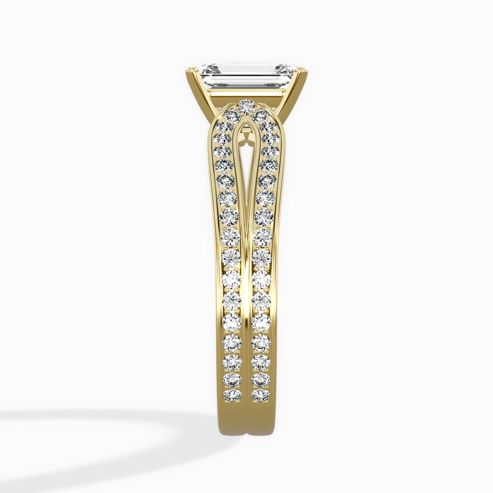 Vintage Split Shank Solitaire Ring Engagement Ring - The Better Diamonds