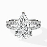 Vintage Split Shank Solitaire Ring Engagement Ring - The Better Diamonds