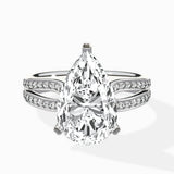 Vintage Split Shank Solitaire Ring Engagement Ring - The Better Diamonds