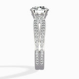 Vintage Split Shank Solitaire Ring Engagement Ring - The Better Diamonds