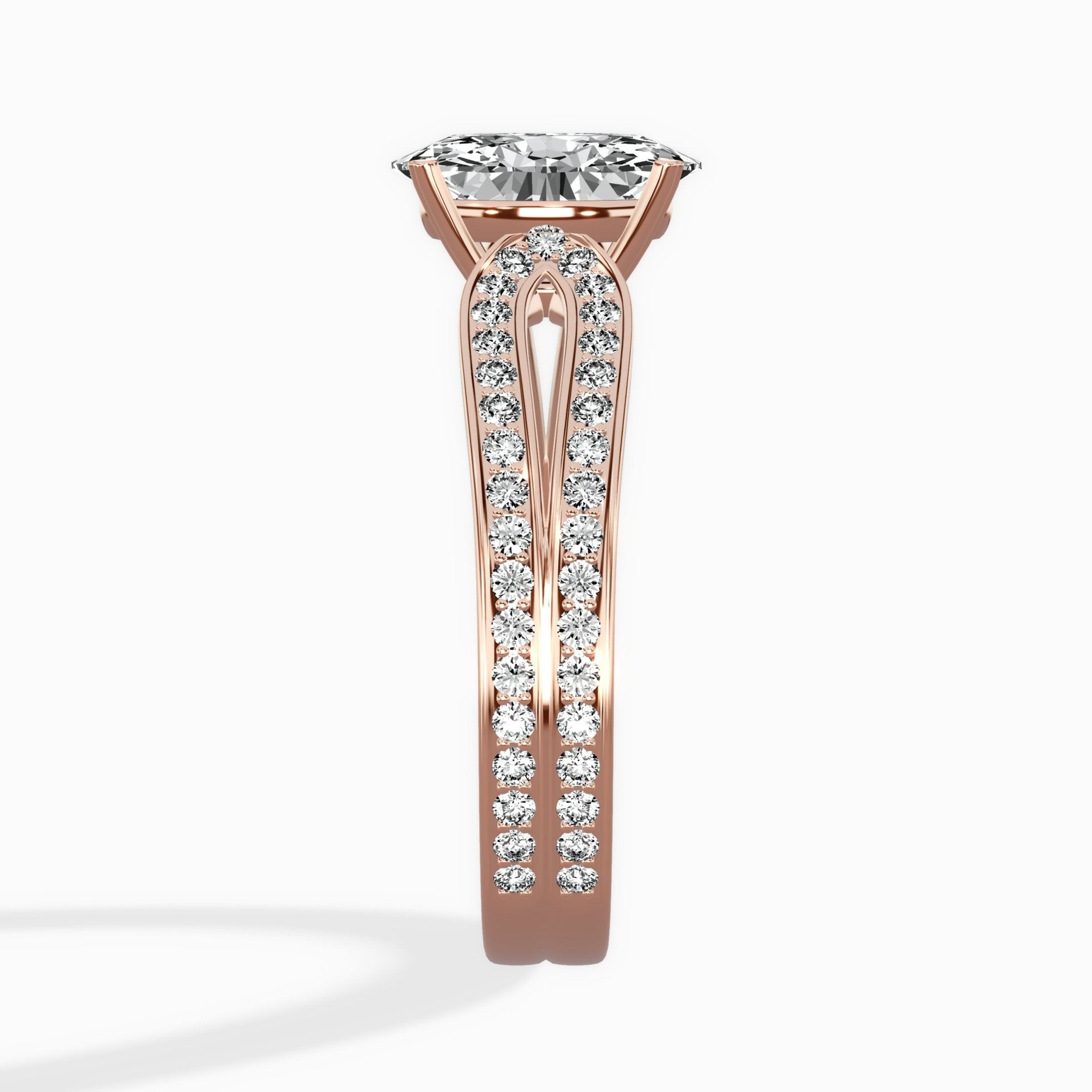 Vintage Split Shank Solitaire Ring Engagement Ring - The Better Diamonds