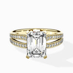 Vintage Split Shank Solitaire Ring Engagement Ring - The Better Diamonds
