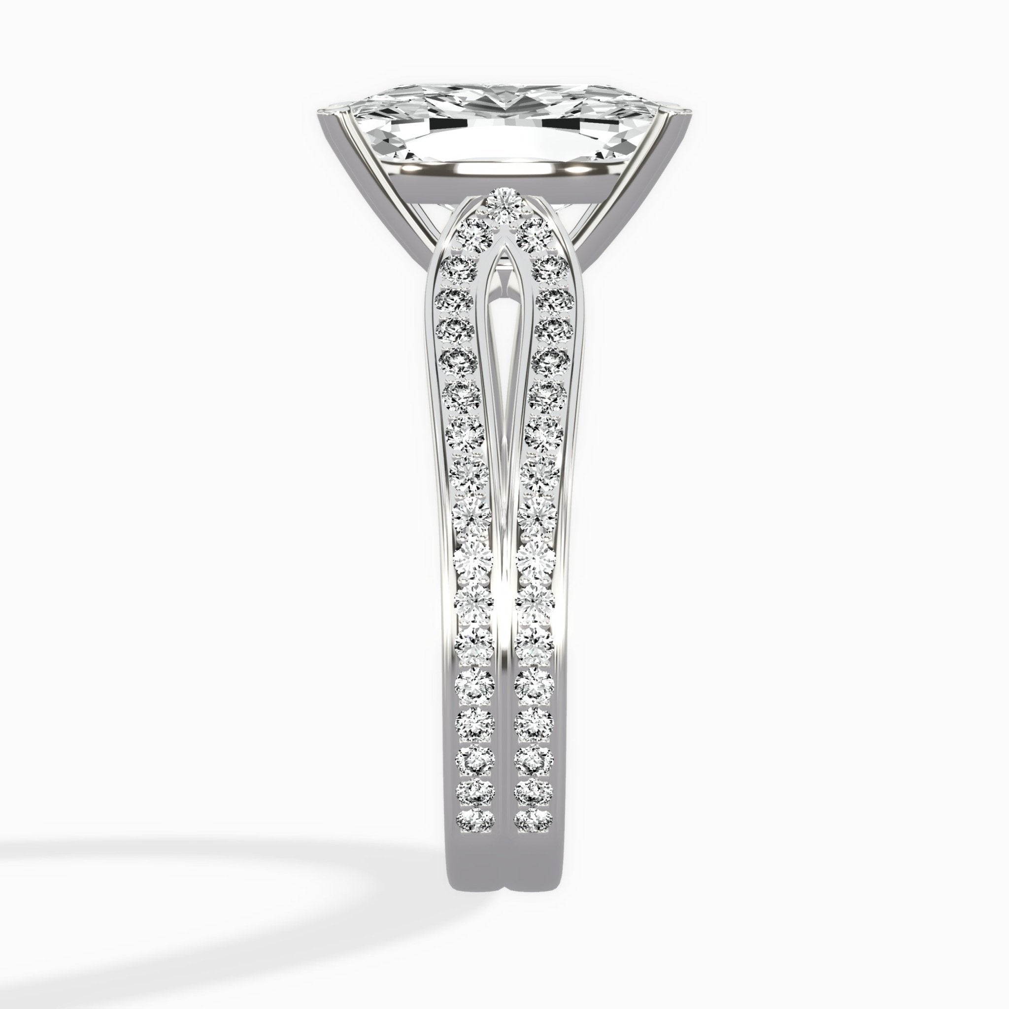 Vintage Split Shank Solitaire Ring Engagement Ring - The Better Diamonds