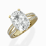Vintage Split Shank Solitaire Ring Engagement Ring - The Better Diamonds