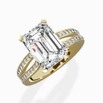 Vintage Split Shank Solitaire Ring Engagement Ring - The Better Diamonds