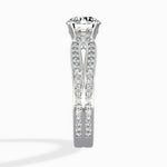 Vintage Split Shank Solitaire Ring Engagement Ring - The Better Diamonds