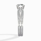 Vintage Split Shank Solitaire Ring Engagement Ring - The Better Diamonds