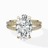 Vintage Split Shank Solitaire Ring Engagement Ring - The Better Diamonds